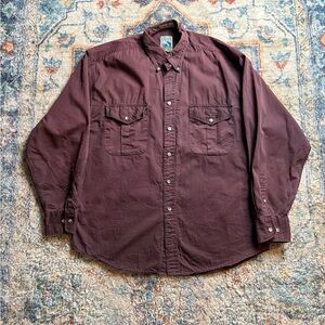 Vintage TT&Co Brown Button-up Shirt Medium